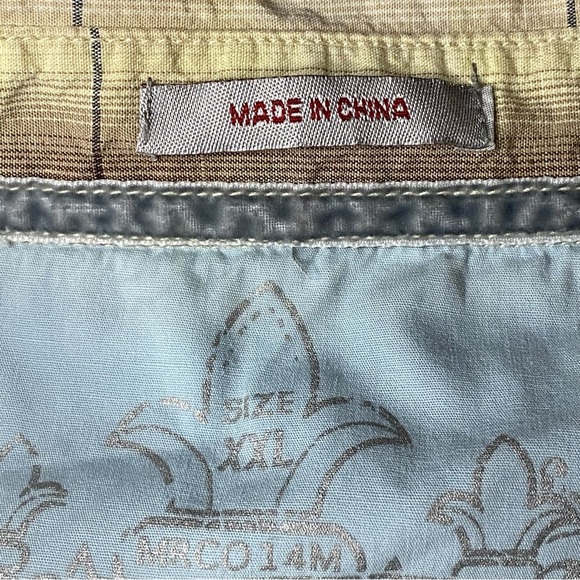 Vintage Wrangler Western Skully Vine Snap Button Shirt Men's 2XL Brown Tan Plaid - Picture 4 of 13